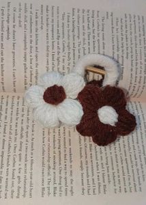 Crochet Flower Hair Clip