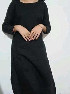 Black Kurta Set With Dupatta