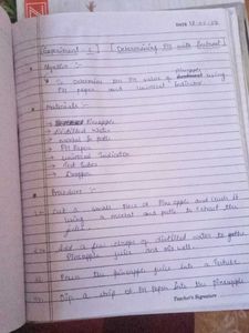 Chemistry Laboratory manual..For class 11th