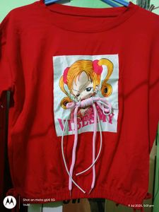 sailor moon anime printed lace up details crop top