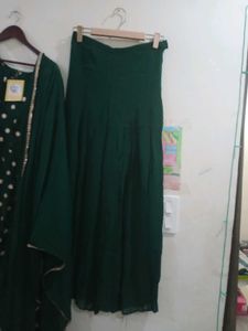 New branded Padded Green Polka Dot Kurta Set