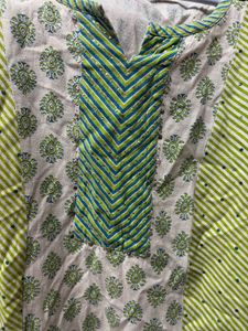 Srishti Brand Green Printed Kurta Set