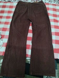 Wide Leg Brown Pants