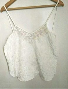 Beautiful Top With Lace And Plaid Short