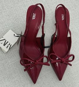 Zara Patent Bow Heels