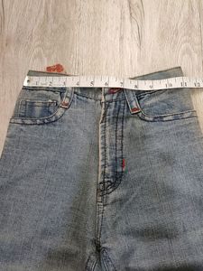 Sc4278 Orange Bootcut Jeans Waist 22