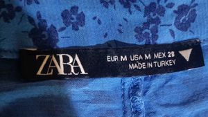 ZARA shirt with gathered sleeves