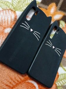 Oppo F15 Kitty Back Cover (Pack Of 2)