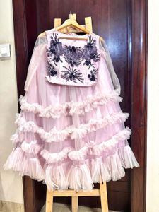 Elegant Hand Embroidered Lehenga Choli Set
