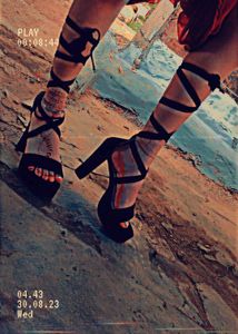 Black Velvet Heels