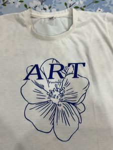 White ART Graphic Tee