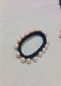 Pearl Rope Band Rubber Hair Accessory