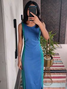 Elegant Blue Maxi Dress