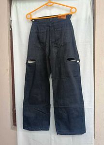 Black Cut Out Pants