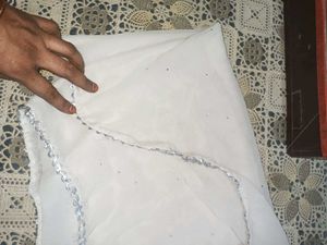 light grey colour salwar kameez and dupatta