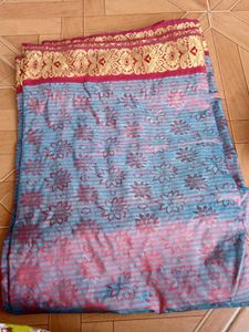 Blue Combo Saree
