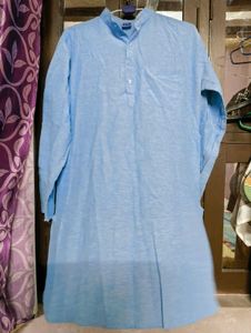 Blue Cotton Kurta