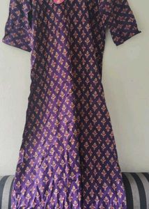 Purple Printed Nighty