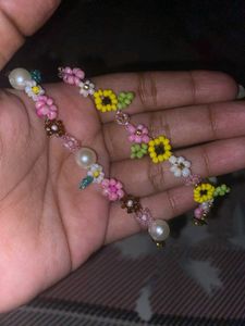 Floral Beaded Bracelet