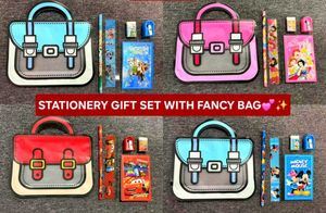 Cartoon Style Ziplock Bag Pouch With Stationary It