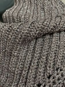 Guess glitter Grey Knit Cropped Sweater