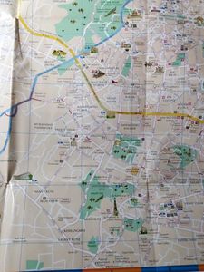 Vintage Delhi City Map Old 2010 Edition A0 Size