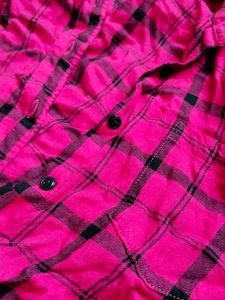 Hot Pink Plaid Flannel