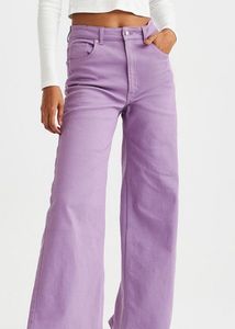H&M Purple Wide Leg Jeans/Trousers