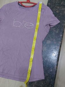 Babe Round Neck Casual T-shirt.