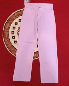 Lilac Wide Leg Jeans