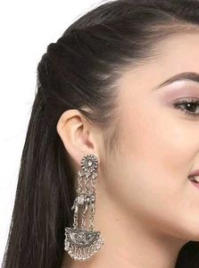 pack of 4 new trendy oxidised jhumkas