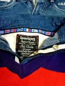 8-10 year boy jeans and sweatshirt