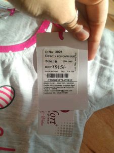 kids 4 ps capri suit