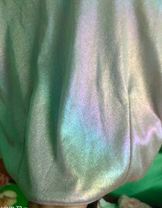 Ruffle Sleeve Iridescent Top