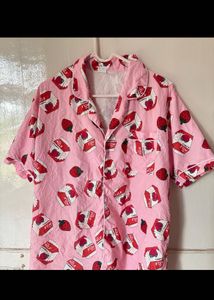 Korean Strawberry Night Top 🍓 🍓✨