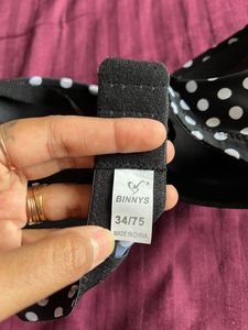 Polka Dots Padded Bra 34 Size