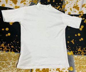 White Mock Neck Top