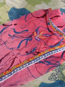 EMBROIDERD SAREE WITH BLOUSE