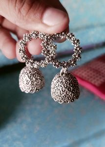 Oxidised Silver Earring Combo Of 3