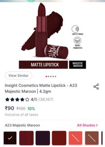 Insight Cosmetics Matt Lipstick