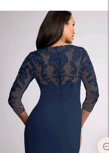 Elegant imported Navy Blue Ethnic Gown