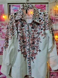 New Floral Print Shirt Women