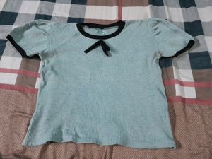 Grey Crop Top