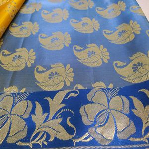 Yellow Tanchoi Silk Saree