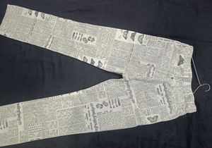 jeans Zara Newspaper Print