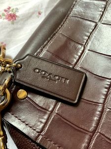 Coach Embossed Croc Satchel OG