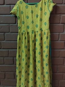 Bohemian Yellow Printed Dress