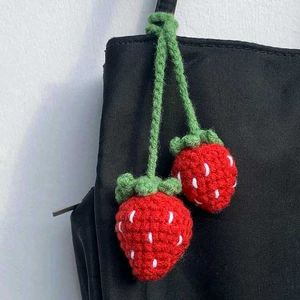 Crochet Strawberry 🍓 Bag Charm