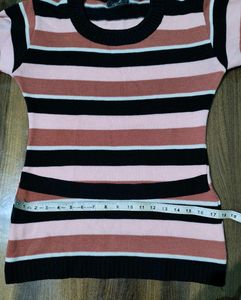 Striped Knit Top