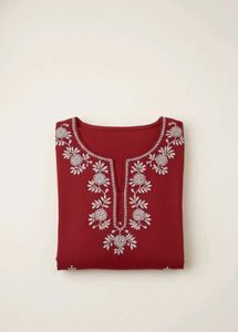 Lucknow Chikankari Handwork Embroidery kurta